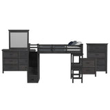 Hampton Kids - Loft With Staircase And Desk With Speaker Bedroom Set