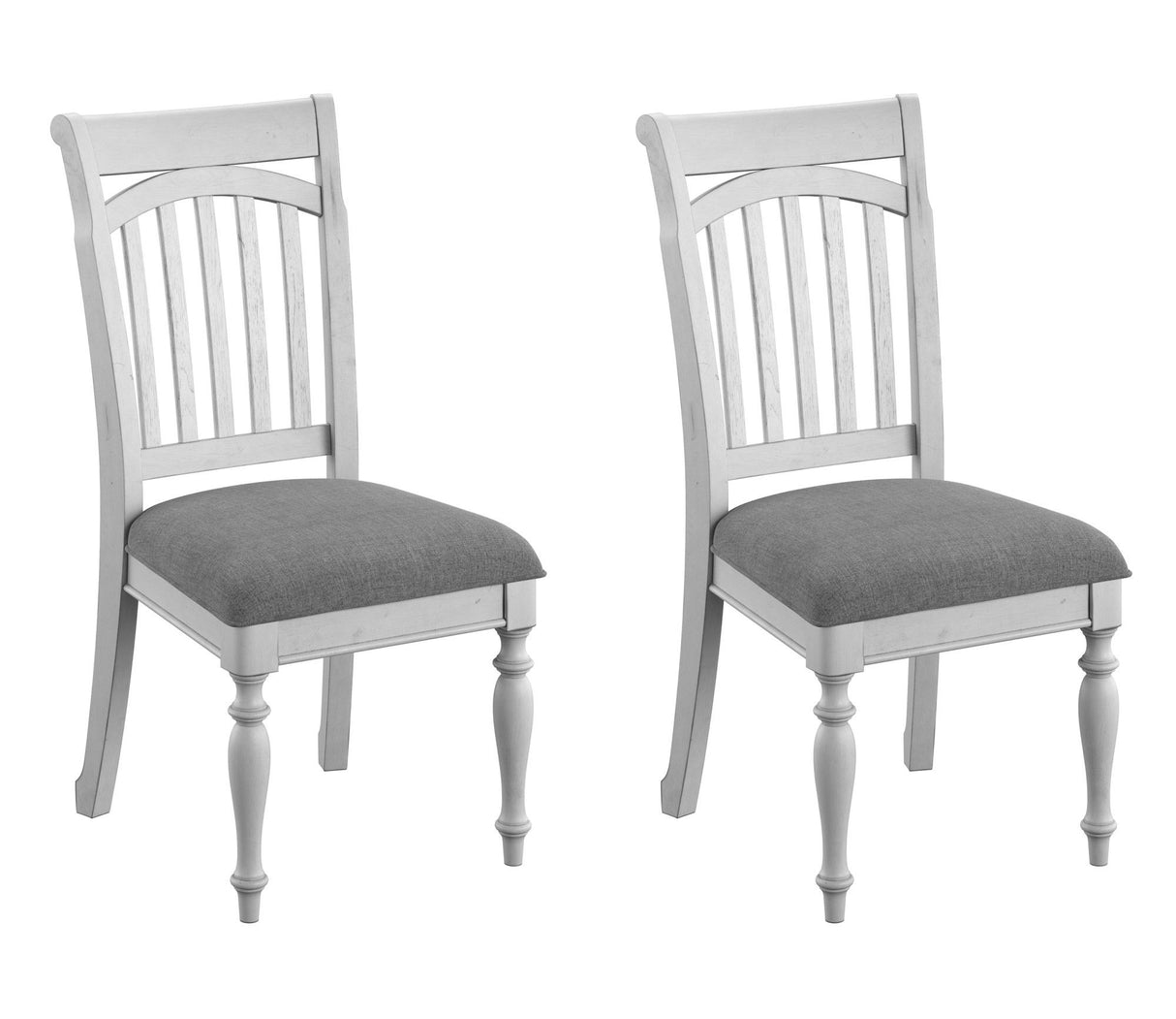 Mariano - Slat Back Dining Chairs (Set of 2) - Gray - Chair Sets - Alpine Outlets