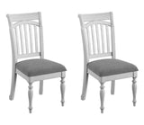 Mariano - Slat Back Dining Chairs (Set of 2) - Gray - Chair Sets - Alpine Outlets
