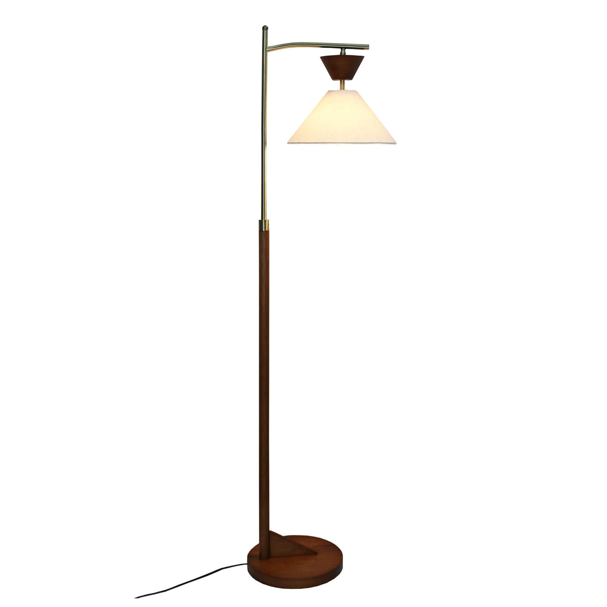 Floor Lamp, Standing Light For Living Room - Brown