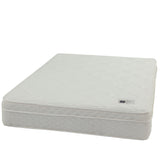 9" Size Bed Mattress With Bonnell Coil Inner Spring And 2.5" Euro Top Foam + Spring Material - White - Full
