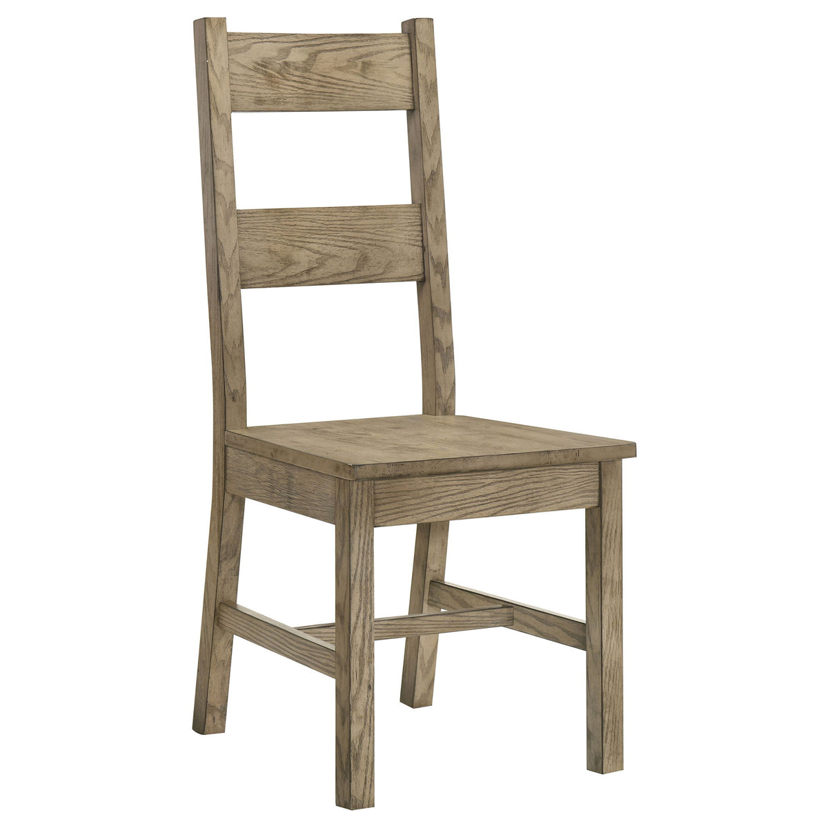 Cressley - 5 Piece Dining Set With Ladder Back Chairs - Light Oak