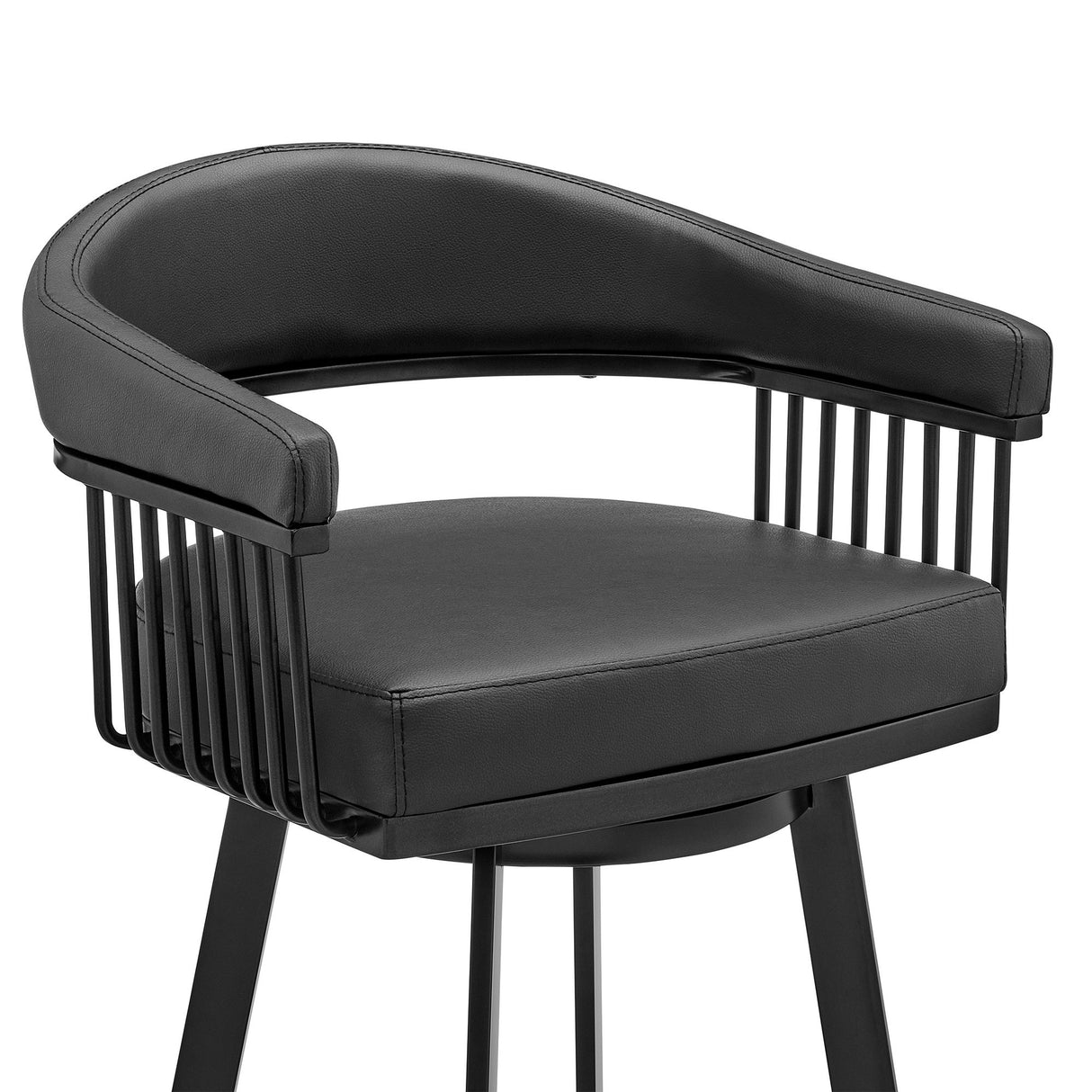 Bronson - Swivel Bar Stool - Black Finish