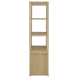 Susac - 3 Shelf Media Tower With Tall Pier Cabinet - Light Oak