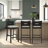 Ren - 26" Counter Height Rubberwood Barstool