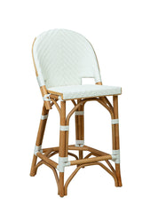 Jade - Counter Stool - White / Light Brown
