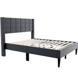 Bed Upholstered Box Design Headboard