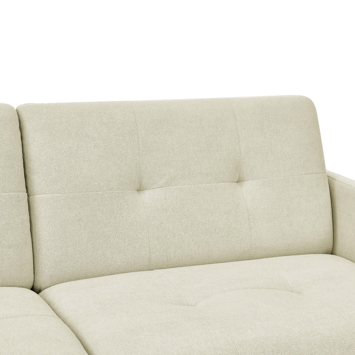 Easy Convert Futon Sofa With Tufted Back And Seat
