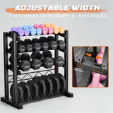 Upgraded 4-Tier Dumbbell Rack