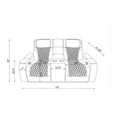 Julian - Set With Power Recliner, LED Lighting & Speaker