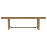 Benson - Extension Leaf Dining Table With Trestle Base - Sand