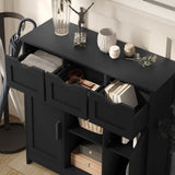 Storage Cabinets, Wooden Floor Cabinet, With Drawers And Shelves Storage Cabinets, Accent Cabinet For Living Room, Bedroom, Bathroom Furniture Home Decor - Sideboards - Alpine Outlets