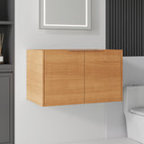 Floating Bathroom Vanity Cabinet & Soft Close Double Doors, Spacious Interior Storage, Wall Mounted, Cabinet Only
