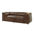 Brancaster - Grain Leather Sofa - Brown - Stationary Sofas - Alpine Outlets