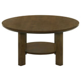 Crispin - Round Table With Lower Shelf