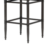 Marvin - Steel Frame Faux Leather Upholstered Bar Height Barstool