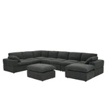 Sectional, Large Arms, Toss Pillows Included
