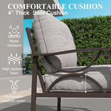 All-Weather 3 Seat Patio Sofa With Cushions