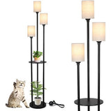Modern Shelf Floor Lamp with 3 Lights