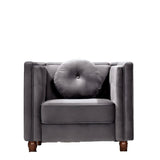Chesterfield Accent Tufted Square Arm Side Chair