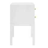 Alonso - 2 Drawer Nightstand - White