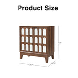 Double Door Cabinet - Walnut