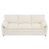Modern 3 Seater Sofa With Side Storage Pockets For Living Room