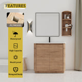 Freestanding Bathroom Vanity With Sink, 2 Soft Close Doors & Storage Rack