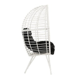 Galzed - Patio Lounge Chair - Black / White