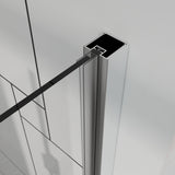 Bifold Frameless Shower Door With Tempered Clear Glass