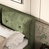Airframe - Upholstered Bed Frame With Double Layered Upholstered Headboard