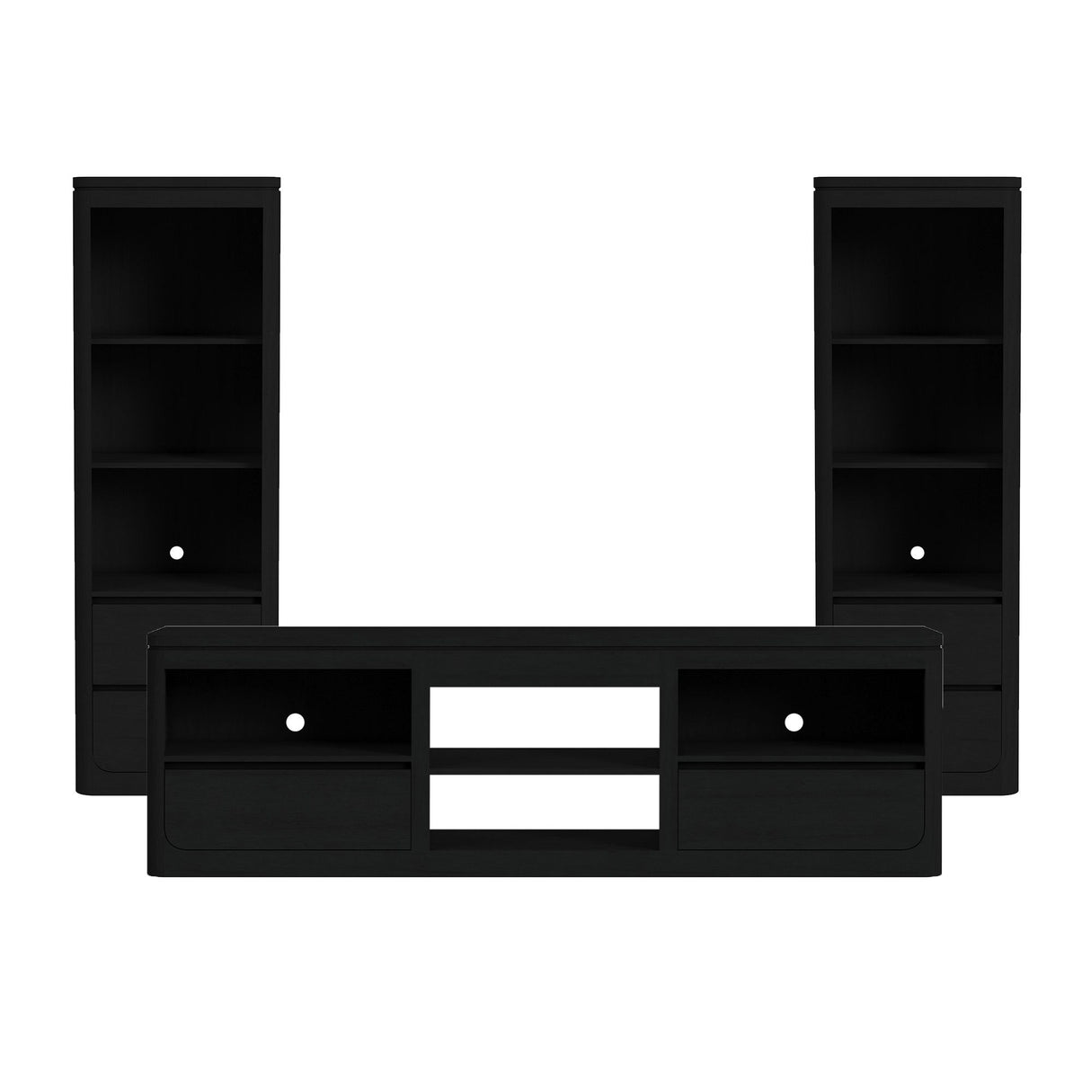 Rosalie - 3 Piece Entertainment Unit With 82" TV Console