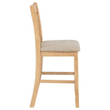 Davis - Counter Height Dining Chair Linen (Set of 2) - Light Oak