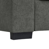 Upholstered Sofa With Toss Pillows - Dark Gray