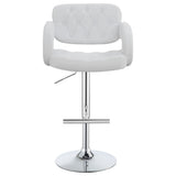 Adjustable Bar Stool With Upholstery