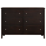 Wedgewood - 6 Drawers Dresser - Cappuccino