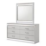 Glam - 6 Drawer Dresser With LED Lighting (Includes Dresser Only) - White