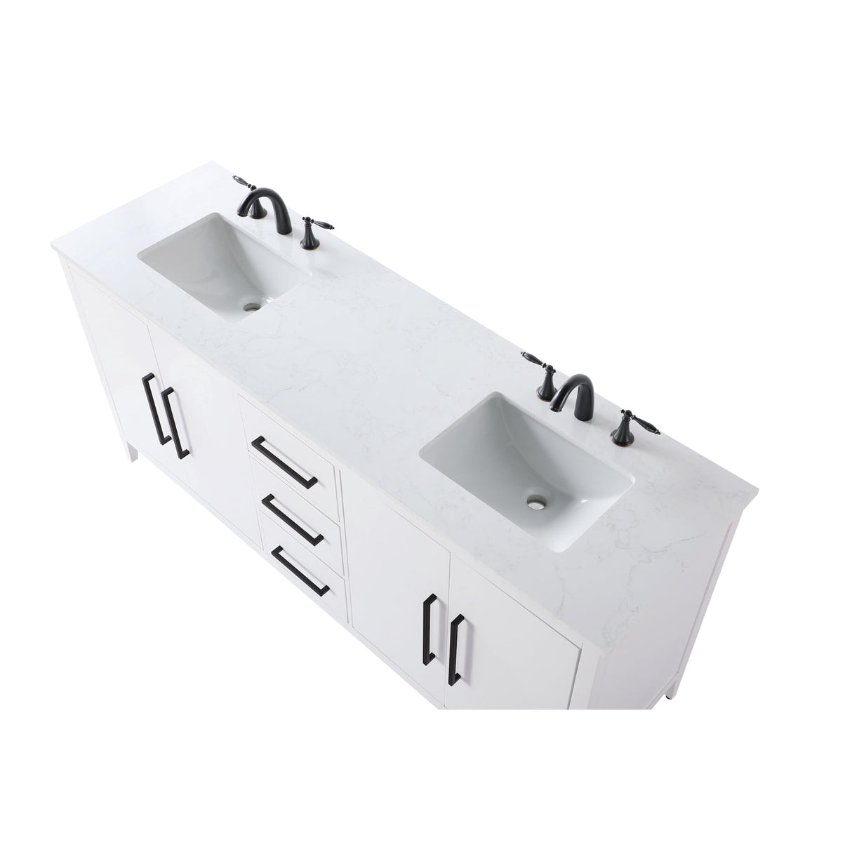 Elegant Lighting Millie Free Standing Vanity Set - White