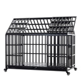 Heavy Duty Dog Crate Lockable Wheels