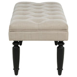 Upholstered Entryway Accent Bench - Beige