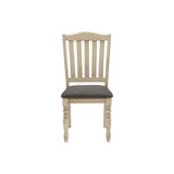Dining Chair, Upholstered, Side, Transitional (Set of 2) - Gray