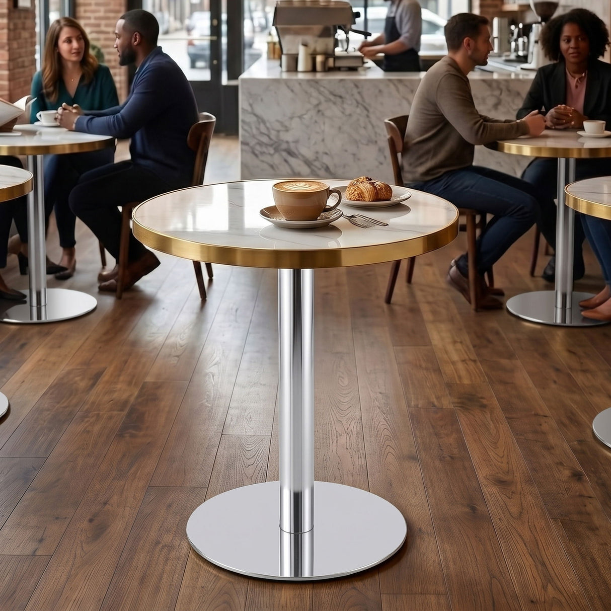 Elegant Modern Round Bistro Table