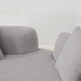 Modern Curved Loveseat