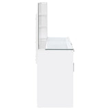 Kerr - 2 Drawer Makeup Vanity Table With Mirror And Stool