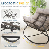 Egg Rocking Chair With Ottoman