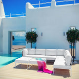 8 - Piece Outdoor Patio Aluminum Sectional Sofa Set - Outdoor available at Alpine Outlets in Denver