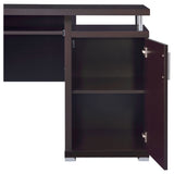 Tracy 55-Inch 2-Drawer Office Computer Desk Cappuccino