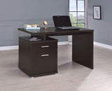 Irving 47-Inch 2-Drawer Office Desk in Cappuccino