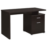 Irving 47-Inch 2-Drawer Office Desk in Cappuccino