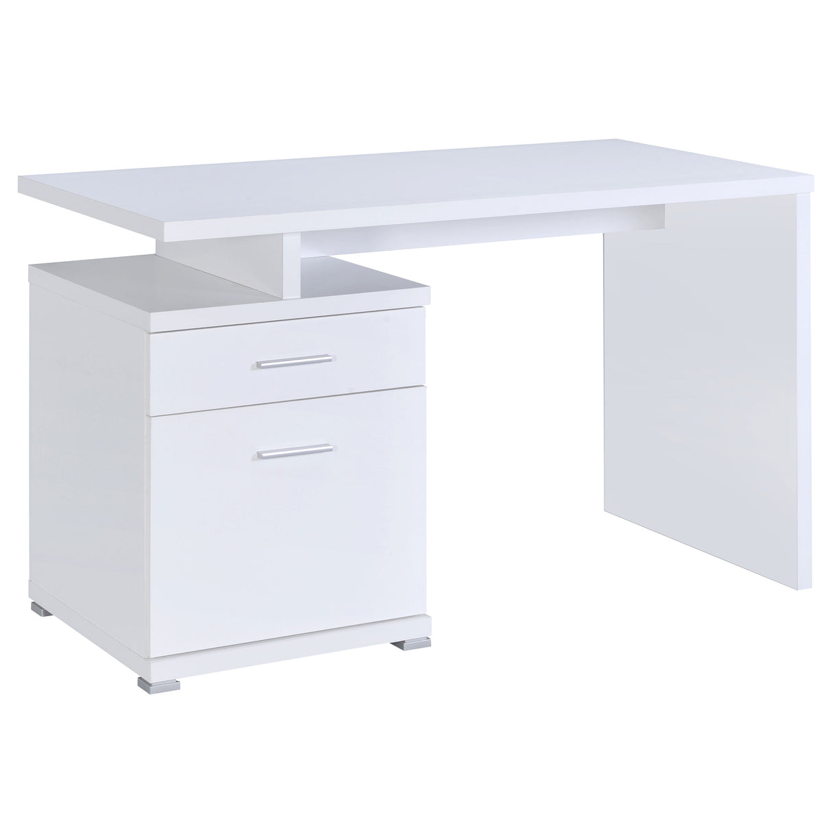 Irving 47-Inch 2-Drawer Office Computer Desk in White